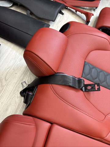 20-25 BMW G06 F96 X6M Original Sakhir Orange Interior Seats Complete
