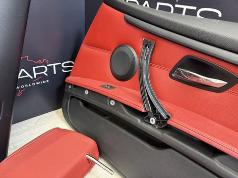 07-13 BMW E93 335 Convertible Original Coral Red Interior Seats Complete