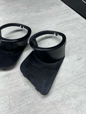 2000-2003 BMW E39 M5 FRONT LOWER FOG LIGHT GRILLES TRIMS OEM 51112496283