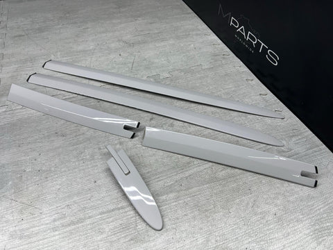 07-13 BMW E93 328 335 M3 Convertible Roof Trims Covers Moldings White Set OEM