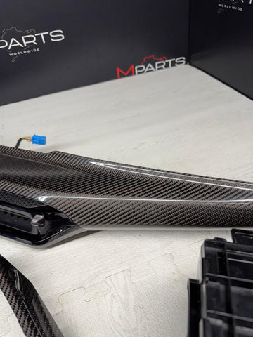 2025-2026 BMW G80 M3 Front Interior Carbon Fiber Trim Panel Set OEM