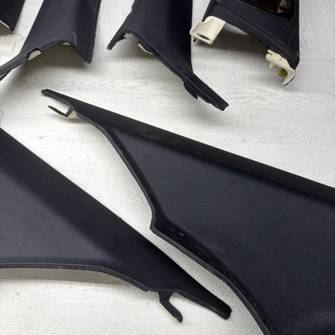 08-13 BMW E92 M3 OEM ABC PILLAR PILLARS BLACK PAIR SET *NOTES*