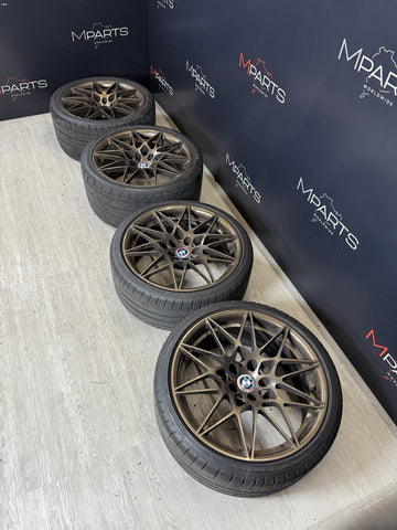 15-20 BMW F80 F82 F83 M3 M4 666M 20” OEM Competition Wheels Rims Bronze