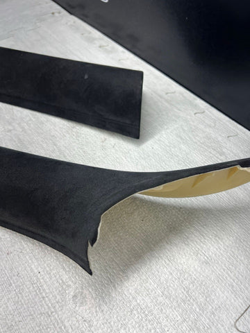 BMW E63 645 650 M6 Coupe A Pillars Trims Covers Alcantara Set OEM