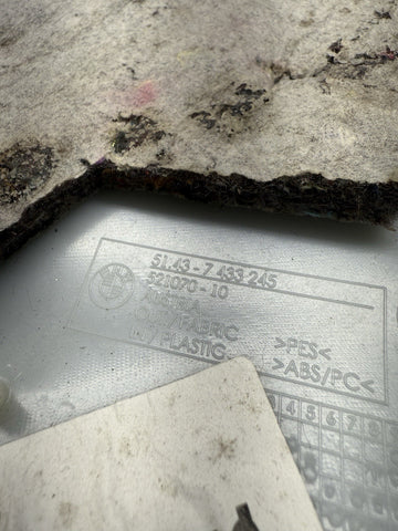 19-24 BMW G20 G80 330I M340I M3 REAR C PILLAR PILLARS TRIMS BLACK