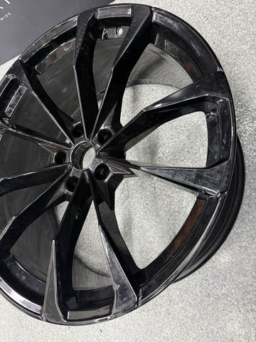 2019-2024 Lamborghini Urus Front Wheel Black Rim 23x10 ET28 OEM