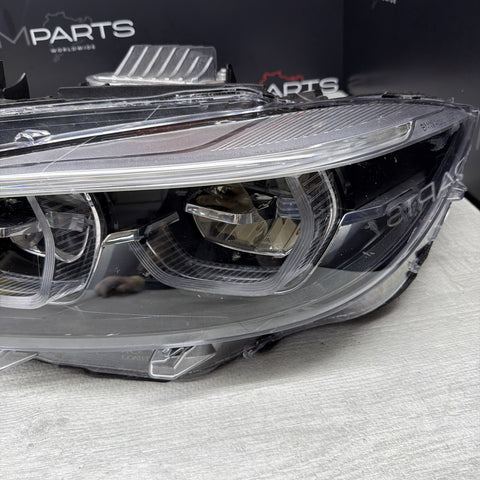 BMW 18-20 F32 F80 M3 M4 Left Side LED Adaptive IKON Headlight OEM *Notes*