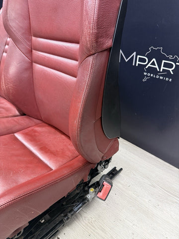 BMW 06-07 E60 M5 Sedan Front Seats Leather Heated Indianapolis Red