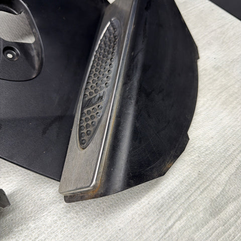 01-06 BMW E46 M3 Left Right Kick Dead Pedals Covers Trims Panels Genuine Black