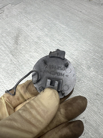 BMW E46 M3 Front Bumper Tow Hook Eye Cover 2695250 OEM Titan Silver