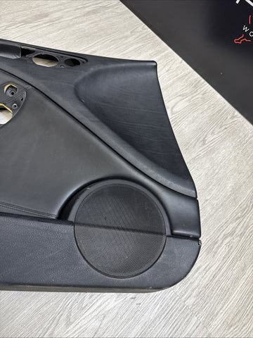 01-06 BMW E46 M3 DRIVER LEFT SIDE DOOR PANEL CARD BLACK OEM