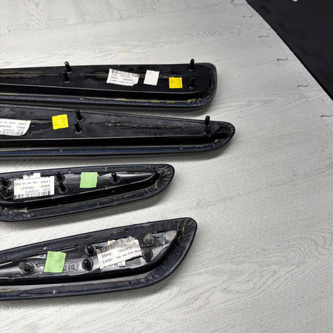 01-06 BMW E46 M3 Convertible Door Upper Arm Rest Armrest Pads Black *Notes*