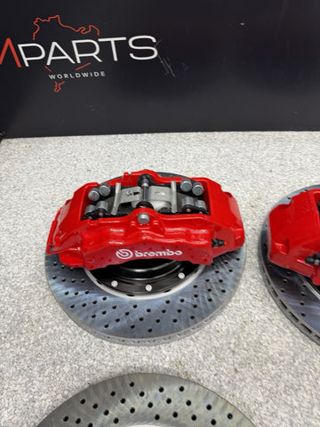 NEW 01-06 BMW E46 M3 BREMBO Big Brake Kit Red Calipers Rotors Set Plug & Play