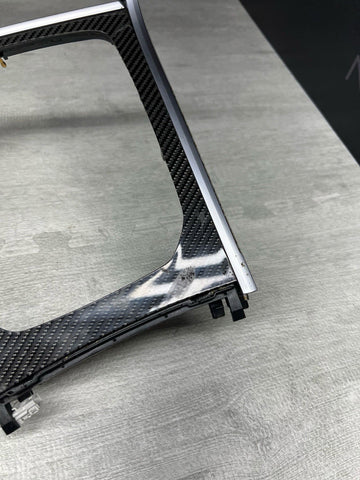 Center Dash Console Carbon Fiber Trims Panels 51168096321 51169396502 BMW F92 M8