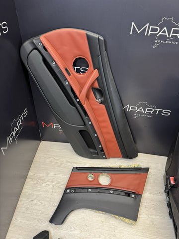 08-13 BMW E93 M3 OEM Complete Convertible Interior Seats Fox Red Black *Notes*
