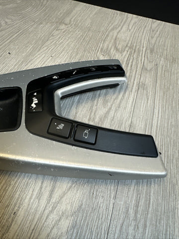 14-16 BMW F06 M6 SHIFTER TRIM w/ SUSPENSION PDC CAMERA SWITCH BUTTONS