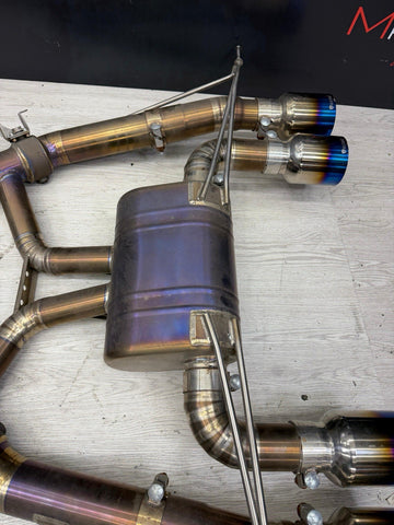 Valvetronic Designs Valved Titanium Full Exhaust w/ Burnt Tips 20-25 BMW G87 M2