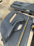 2000-2003 BMW E39 M5 Interior Door Panels Trims Set Black Leather OEM