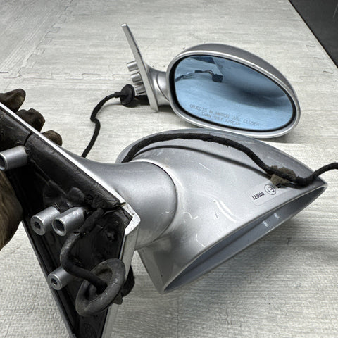 01-06 BMW E46 M3 Side View Door Mirrors Pair Titanium Silver