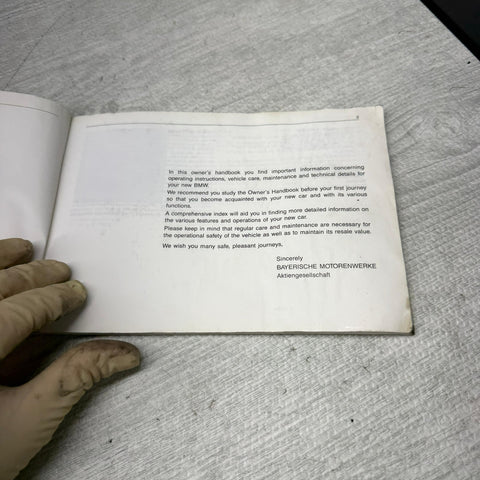 1987 BMW 325 325i 325iS Convertible Owner’s Manual User Guide OEM U.S. & Canada