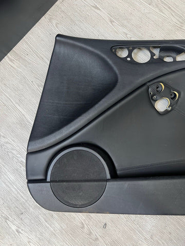01-06 BMW E46 M3 PASSENGER RIGHT SIDE DOOR PANEL CARD BLACK OEM