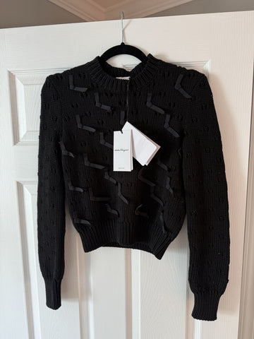 Salvatore Ferragamo Black Size XS Wool Sweater