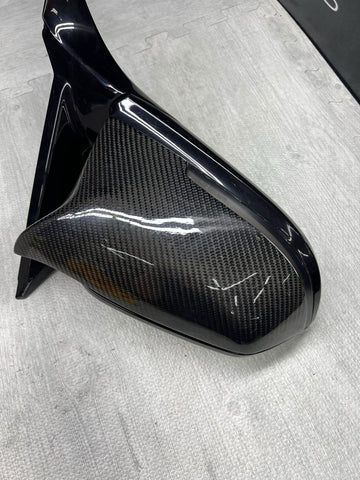14-20 OEM BMW F22 F23 F87 M2 Right Passenger Mirror Assembly Carbon Fiber Cover