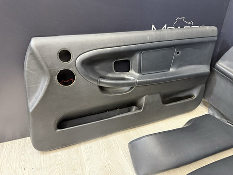 95-99 BMW E36 M3 COUPE SPORT VADER SEATS BLACK LEATHER OEM SET