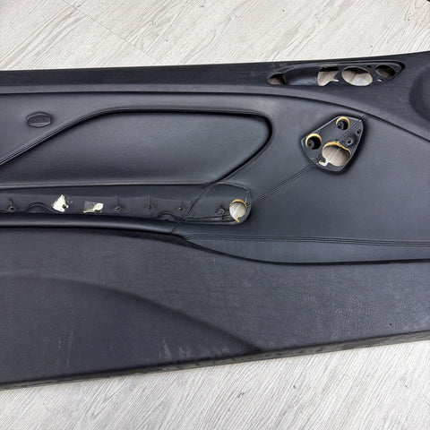 01-06 BMW E46 M3 DRIVER LEFT SIDE DOOR PANEL CARD BLACK OEM