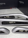 01-06 BMW E46 M3 Brushed Aluminum/Black Door Trim Armrests Front Rear *Notes*