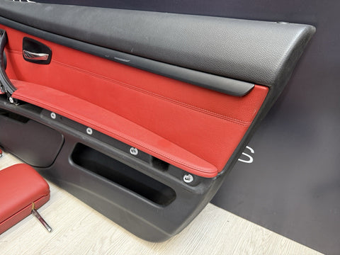 07-13 BMW E93 335 Convertible Original Coral Red Interior Seats Complete