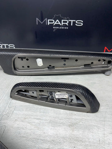 01-06 BMW E46 M3 Convertible Interior Armrests Trim Set Titan Shadow Grey