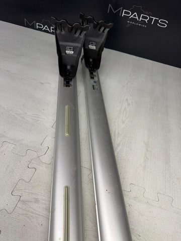 04-10 BMW X3 Roof Rack Cross Bars Silver Set OEM 157968-10