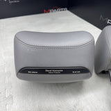 2001-2006 BMW E46 M3 Convertible Grey Rear Headrests Head Rests Pair OEM
