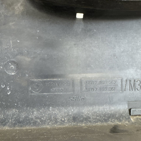 Genuine BMW 3 Series E46 M3 Front Air Duct Radiator Intake Grille 7893351 OEM