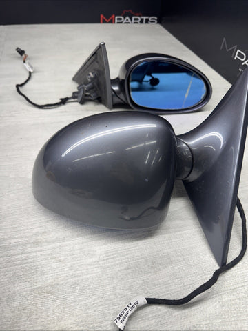 01-06 BMW E46 M3 Side View Door Mirrors Pair Steel Gray  *Notes*