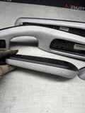 01-06 BMW E46 M3 Brushed Aluminum/Black Door Trim Armrests Front Rear *Notes*