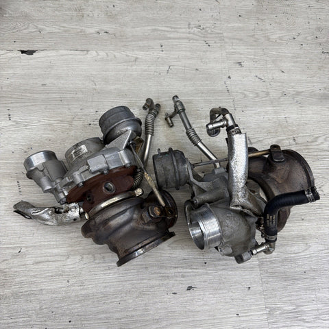 13-15 OEM BMW F10 F13 M5 M6 S63 PWG Garrett Turbo Turbos Turbocharger Set 62k