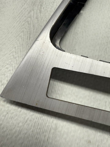 01-06 BMW E46 M3 Convertible Interior Center Shift Shifter Trim Brushed Aluminum