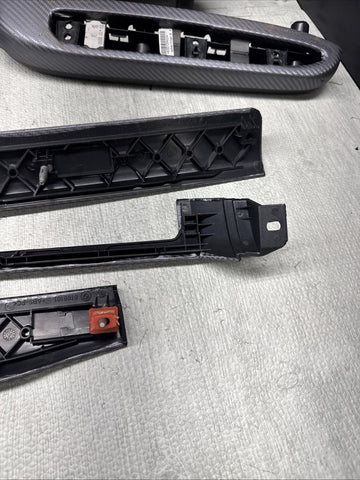 01-06 BMW E46 M3 Coupe Interior Armrests Trim Set Wrapped  *NOTES*