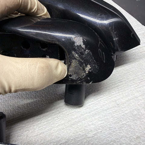 01-06 BMW E46 M3 Coupe Interior Armrests Trim Set Piano Black*Notes*