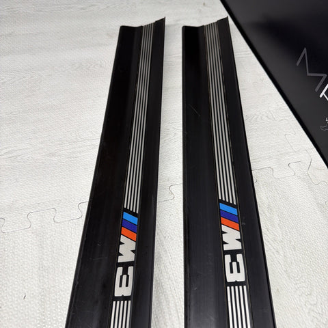96-99 BMW E36 M3 Coupe Door Sills Trims Pair Black OEM