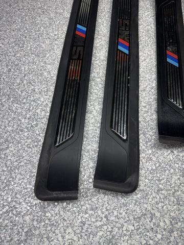 BMW E39 M Sport Door Sill Trim Scuff Plate Set OEM 525 530 540 M-Tech M5 *Cracks