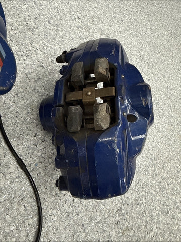 BMW 15-20 F80 F82 F83 M3 M4 Rear Brake Calipers OEM Blue