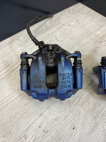 13-17 BMW F06 F10 F12 F13 M5 M6 REAR LEFT & RIGHT BRAKE CALIPERS BLUE