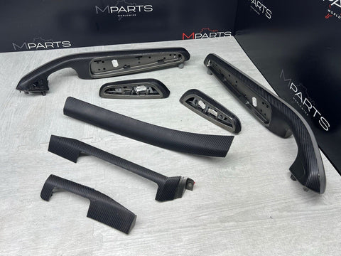 01-06 BMW E46 M3 Convertible Interior Armrests Trim Set Titan Shadow Grey