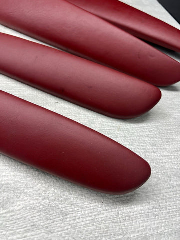 01-06 BMW E46 M3 Coupe Door Upper Arm Rest Armrest Pads Imola Red