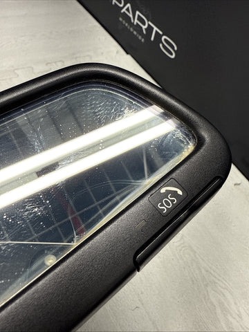 01-06 BMW E46 M3 Auto Dimming Rear View Mirror SOS Homelink 51167115777 *Damage