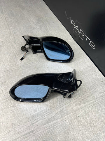 95-99 BMW E36 M3 Coupe Side Mirrors Pair Cosmos Black