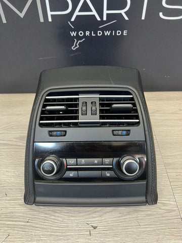 OEM BMW F06 650 M6 Interior Central Console Rear Vent AC Grille Leather Trim